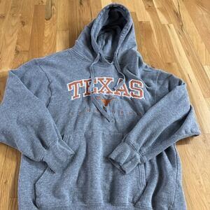 Texas Longhorns Hoodie Men's Medium Gray Coliseum Athletics NCAA Pullover UT